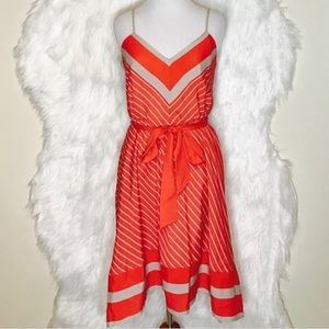 Orange and tan dress 🧡🧡